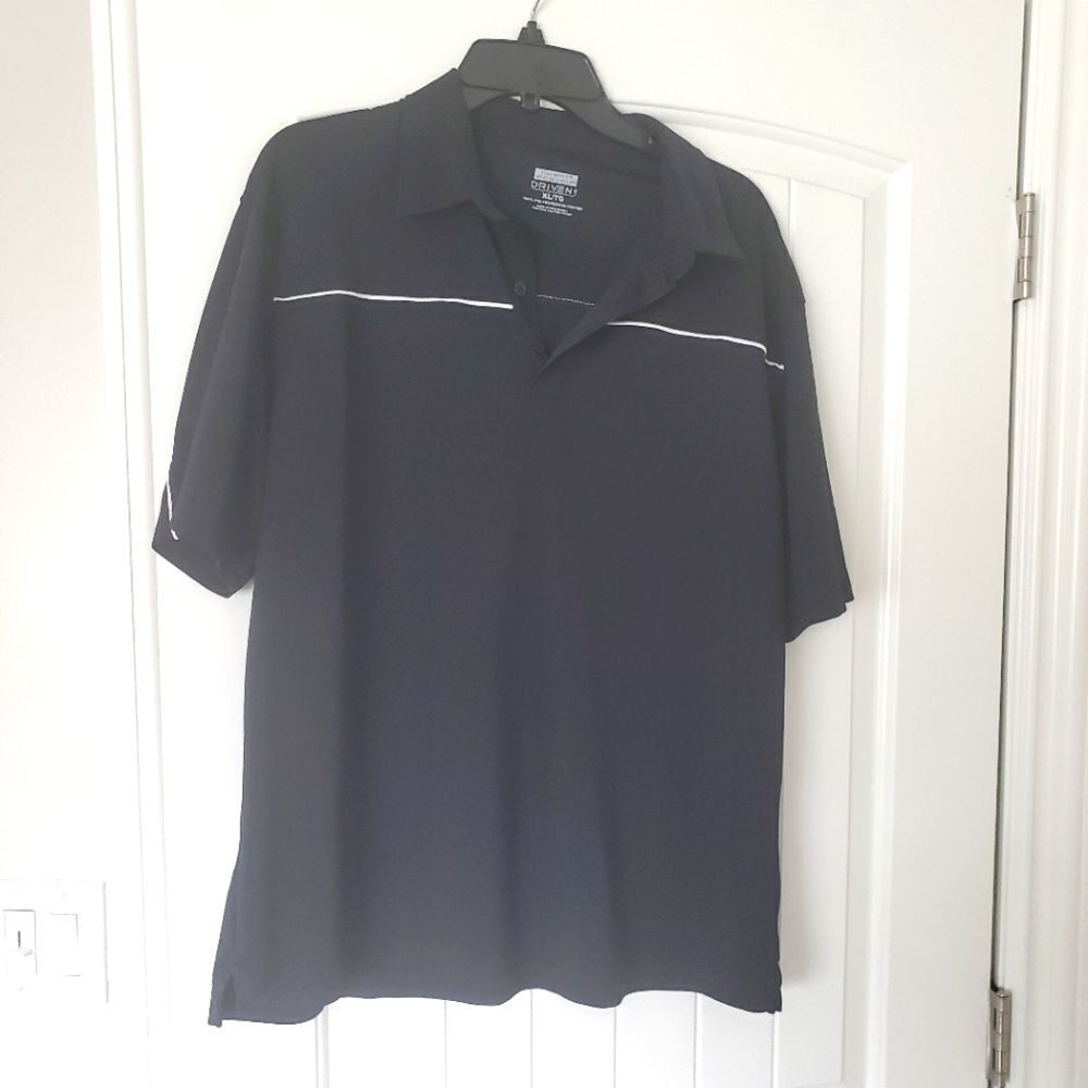 Men's Driven Golf Polo Size XL Black